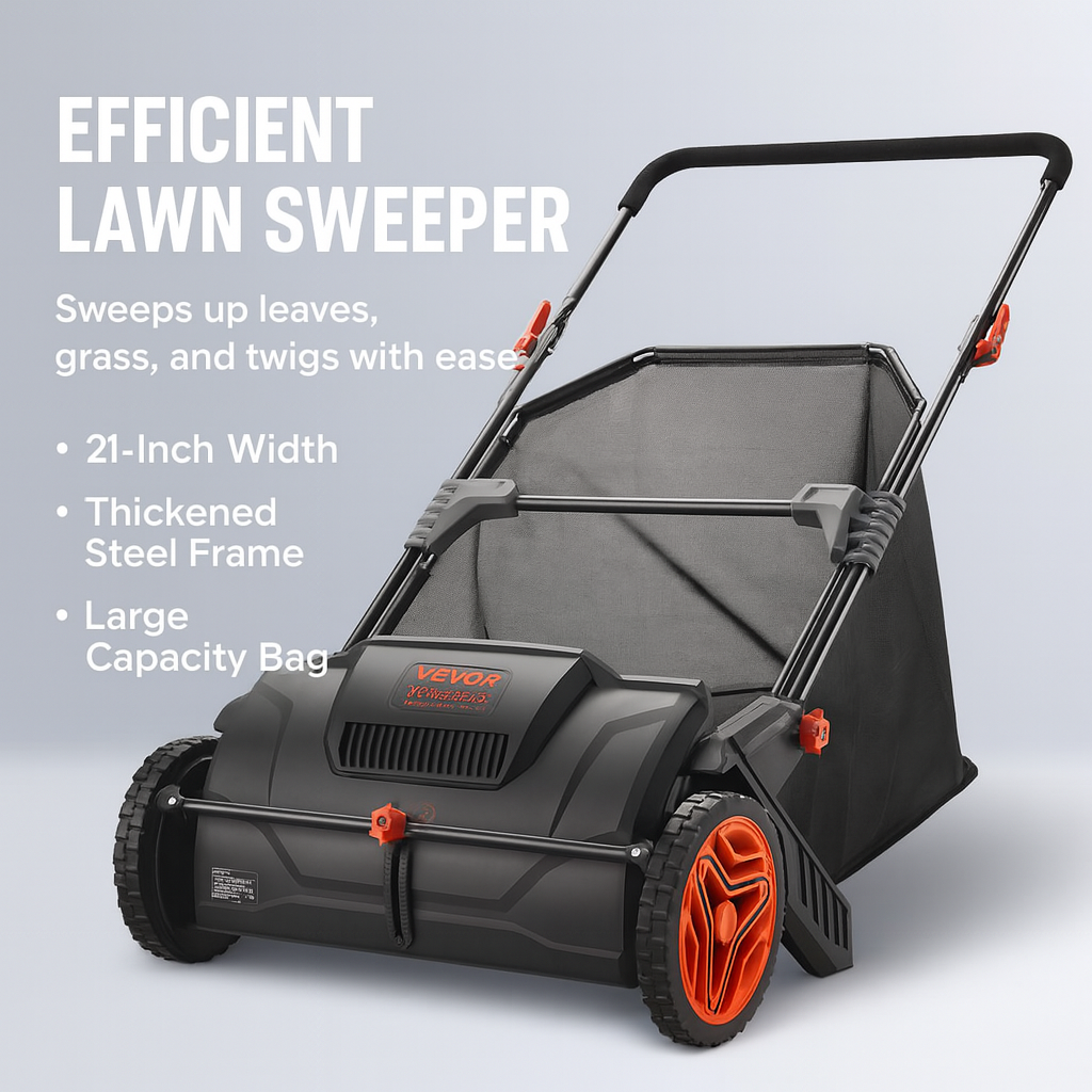 Clean Your Lawn Faster with Durable Lawn Sweeper